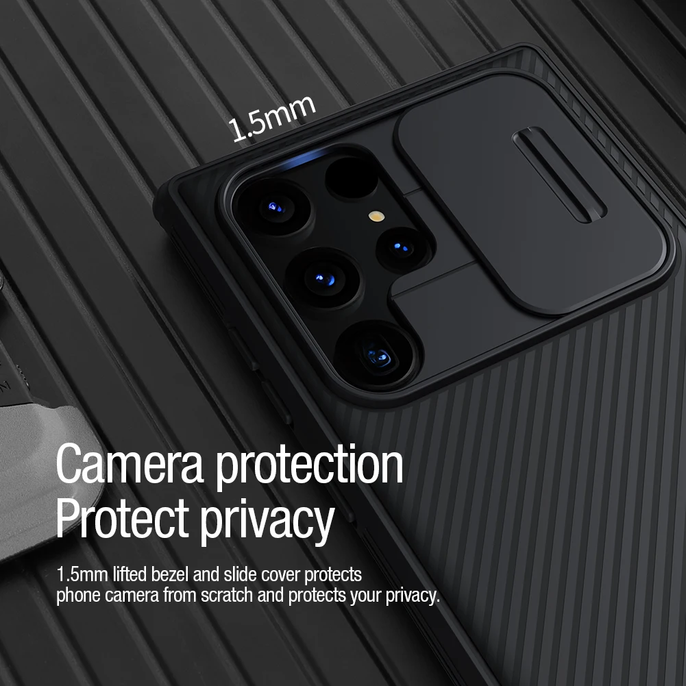 Nillkin for Samsung Galaxy S22 Ultra, CamShield Pro Magnetic Casewith Slide Camera Cover Protector PC+TPU Cover