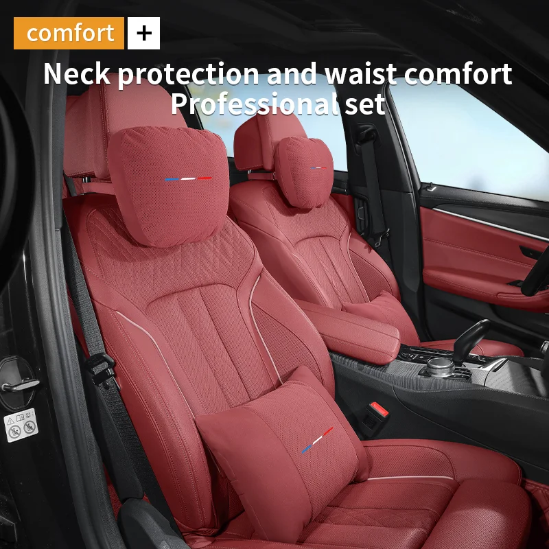 Фото Для Mercedes-Benz A B C E S V R Class CLS SLS GLB GLC GLE ML SLK Автомобильный подголовник для шеи, поддержка сиденья, поясничная подушка, мягкая подушка для шеи №1