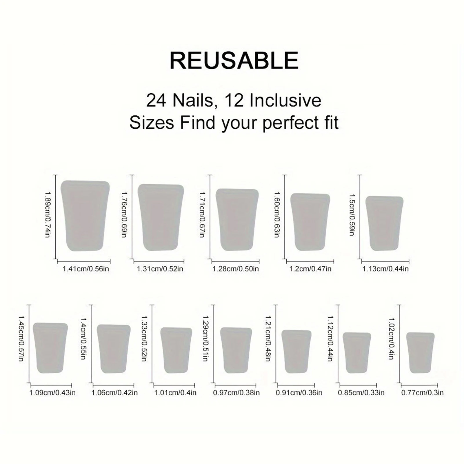 24 шт. накладные ногти с розовым утконосом и леопардовым принтом во французском