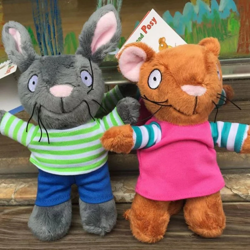 Фото Pip and Posy плюшевые игрушки, Мультяшные плюшевые кролики, мышь, детские игрушки, развивающие мягкие игрушки №4