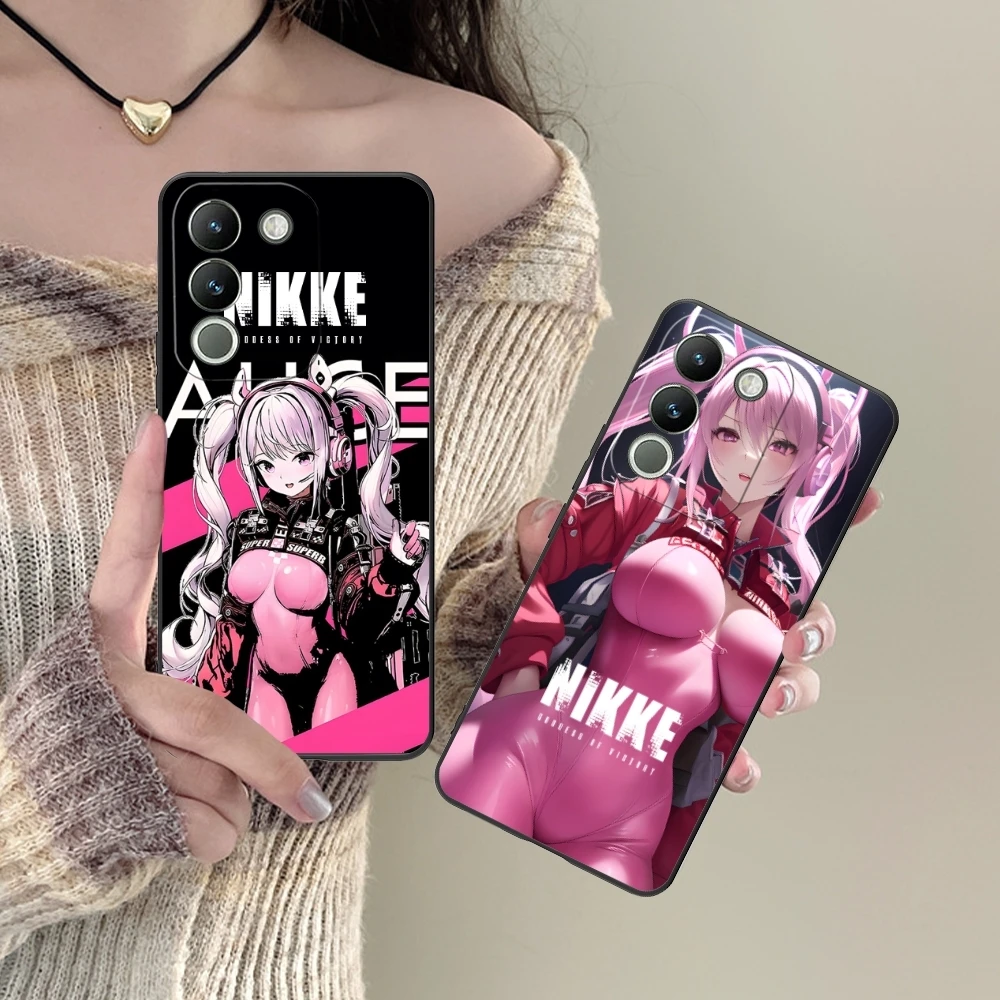 Чехол для телефона с рисунком богини Нике Алисы VIVO Y95 Y93 Y31 Y20 V19 V17 V15 Pro X60 NEX черный