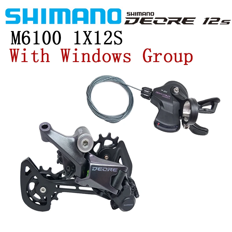 

SHIMANO M6100 12 Speed Derailleur Groupset SL M6100 Shifter RD M6100 SGS Rear Derailleur 12V Shifter Switch Kit Compatible