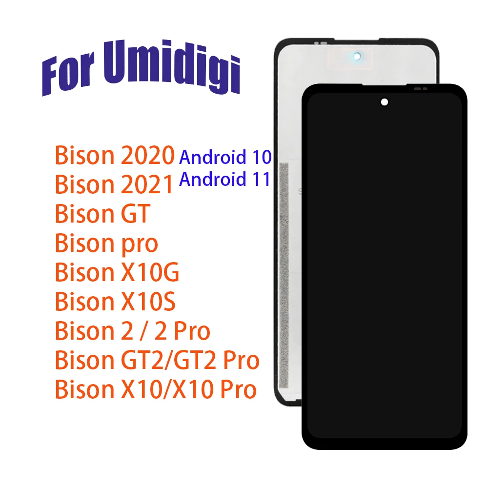 Новый протестированный полноэкранный ЖК-дисплей для Umidigi Bison 2020 2021 GT 2 Pro X10 Pro X10S X10G