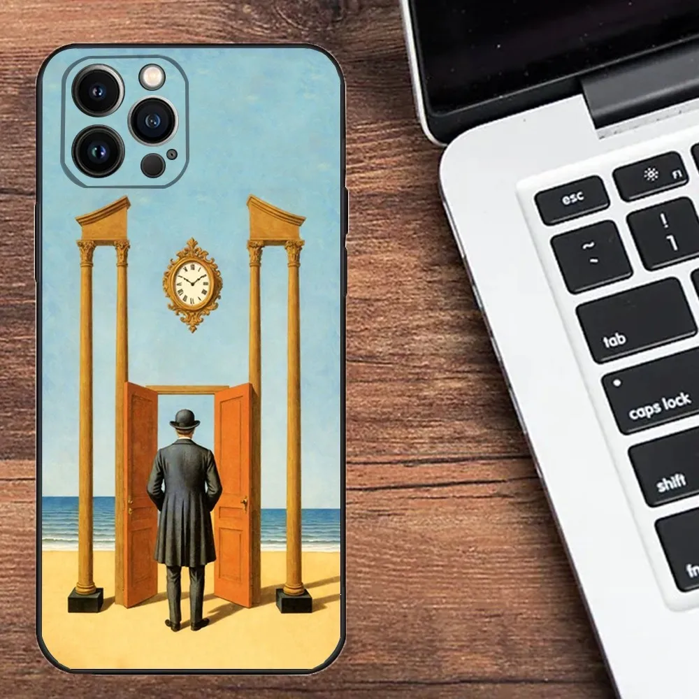 Чехол для телефона R-Rene Magritte Art iPhone 15 14 13 12 11 Plus Pro Max XS X XR SE Mini 8 7 мягкий силиконовый