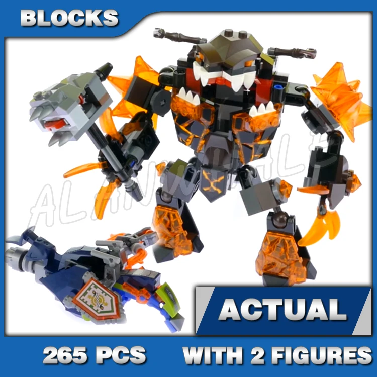 

265pcs Nexoes Knights Infernox Monster Mouth Prison captures the Queen 10482 Building Blocks Set Bricks Compatible with Model