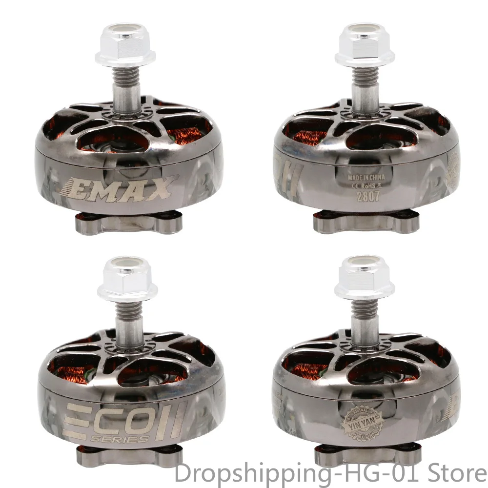 4 шт./лот EMAX ECOII Series eco ii 2807 6S 1300KV бесщеточный двигатель для Mark4 Apex 7 дюймов FPV Racing Drone