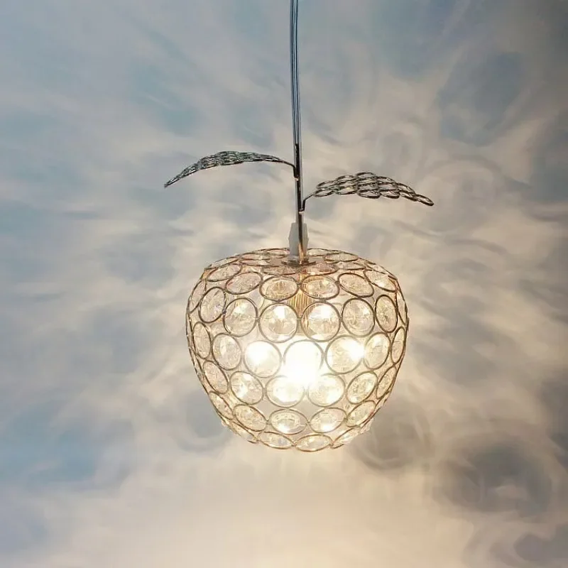 Современные квадратные хрустальные люстры с яблоком подвеска AC90-260V