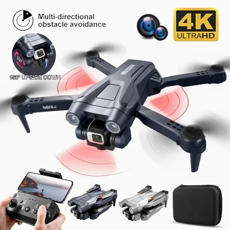 

Mini 4 Drone Professional 4K HD Camera Dron Optical Flow Localization WiFi FPV Height Hold Obstacle Avoidance Rc Quadcopter Toys