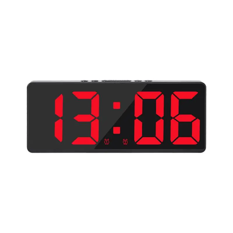 Digital Alarm desk Clock for A Bedroom LED with Temperature Electronic Table Date Display Large Screen Home Decor