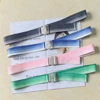 new fashion trend colorful casual canvas belt for women casual collocation decorative unisex waistband belt both male and female