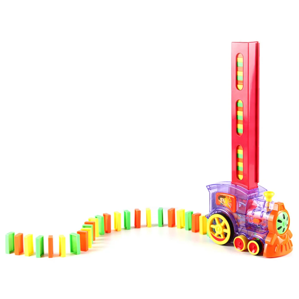 

Domino Toy Blocks Train Electric Educational Stacking Game Model Toys Building Set Electronic Kids Christmas Boysgift Early Mini
