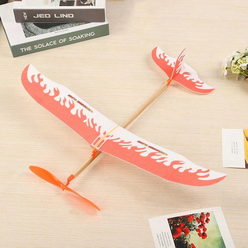 

Large Size Plane DIY Kits Disassembled Elastic Glider No Glue Needed Child Toy