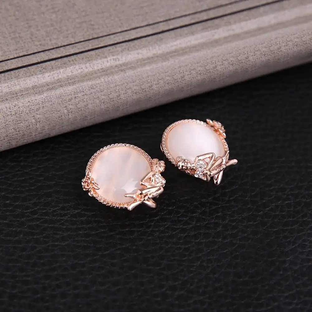

Trendy Electroplating Lead-Free Delicate Chain Dangle Necklace Stud Earrings Shiny Women Jewelry Set Women Accessory