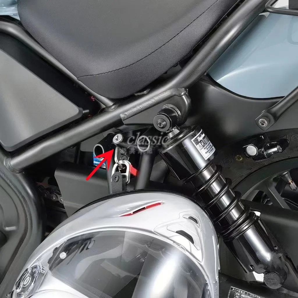 Фото Замок для шлема для Honda Rebel 300 500 CM300 CM500 CMX300 CMX500 2017-2026 №2