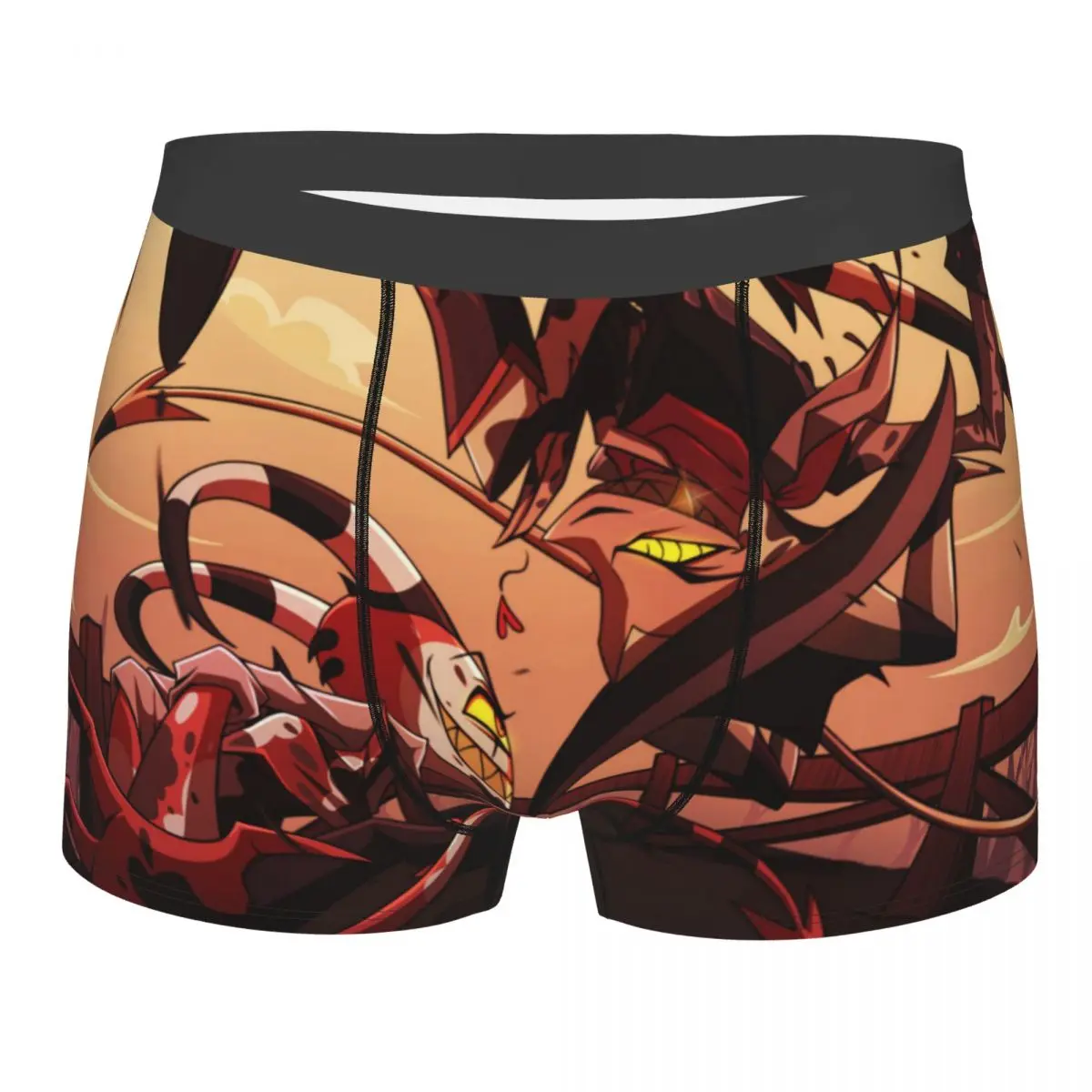 

Fight Men Boxer Briefs Underwear Helluva Boss Blitzo Adult Animation Highly Breathable Top Quality Sexy Shorts Gift Idea