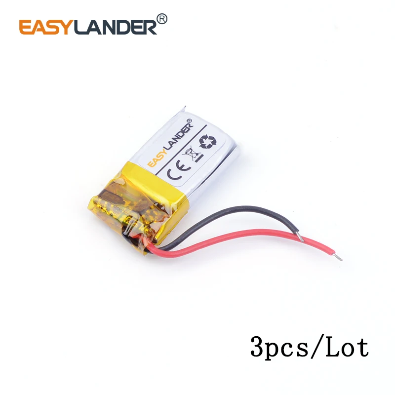 

3 шт./лот 3,7 в литий-ионная полимерная аккумуляторная батарея 60 мАч 451218 для наушников MP3 MP4 DVR GPS mp5 toys DVR