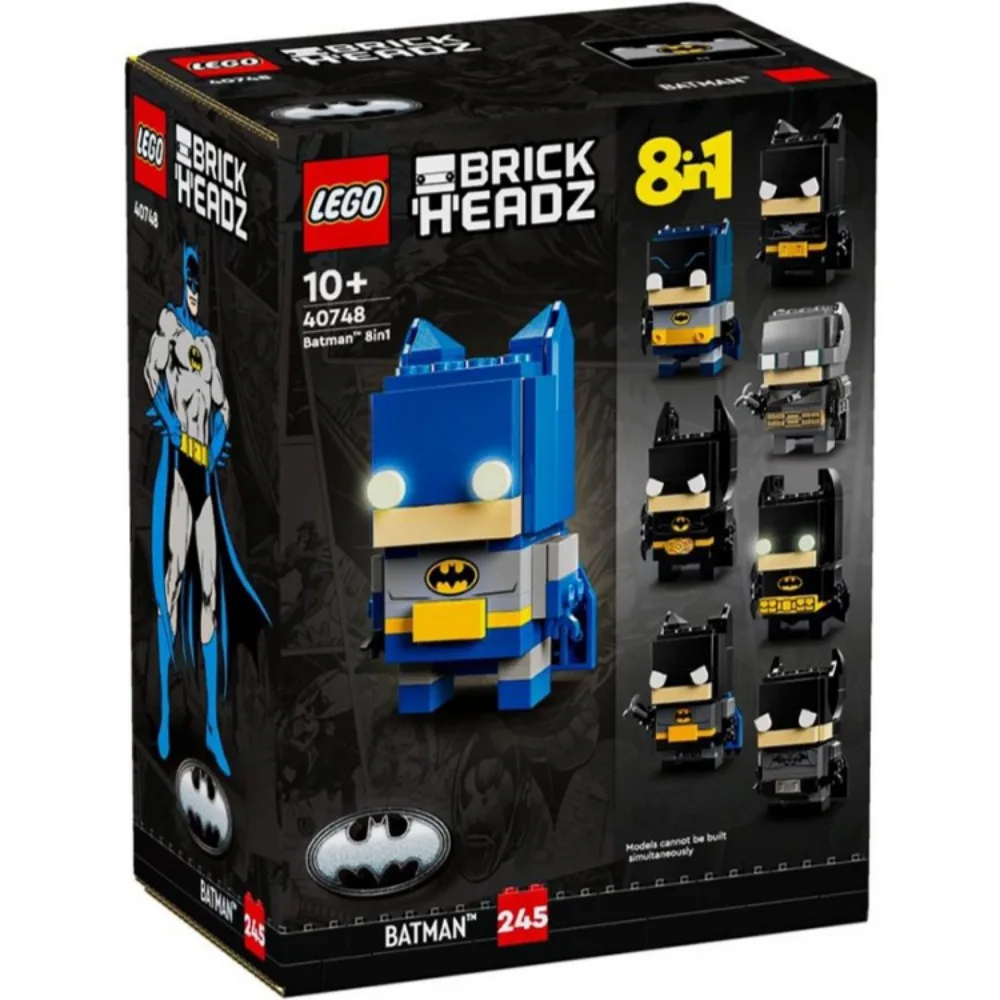 Фото LEGO BrickHeadz DC COMICS SUPER HEROES 8 в 1 40748 Лимитированная серия Бэтмен ™   К 85-летию: набор для девочек и мальчиков, 325 предметов №5