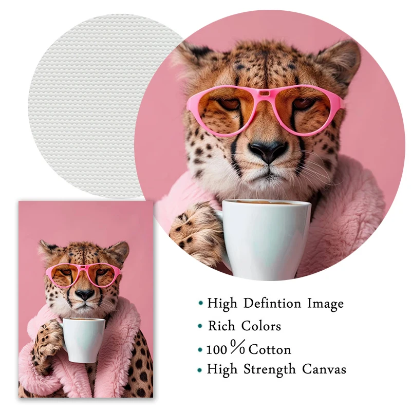 Современные зимние животные питьевое молоко чай кофе постер лось хайленд корова