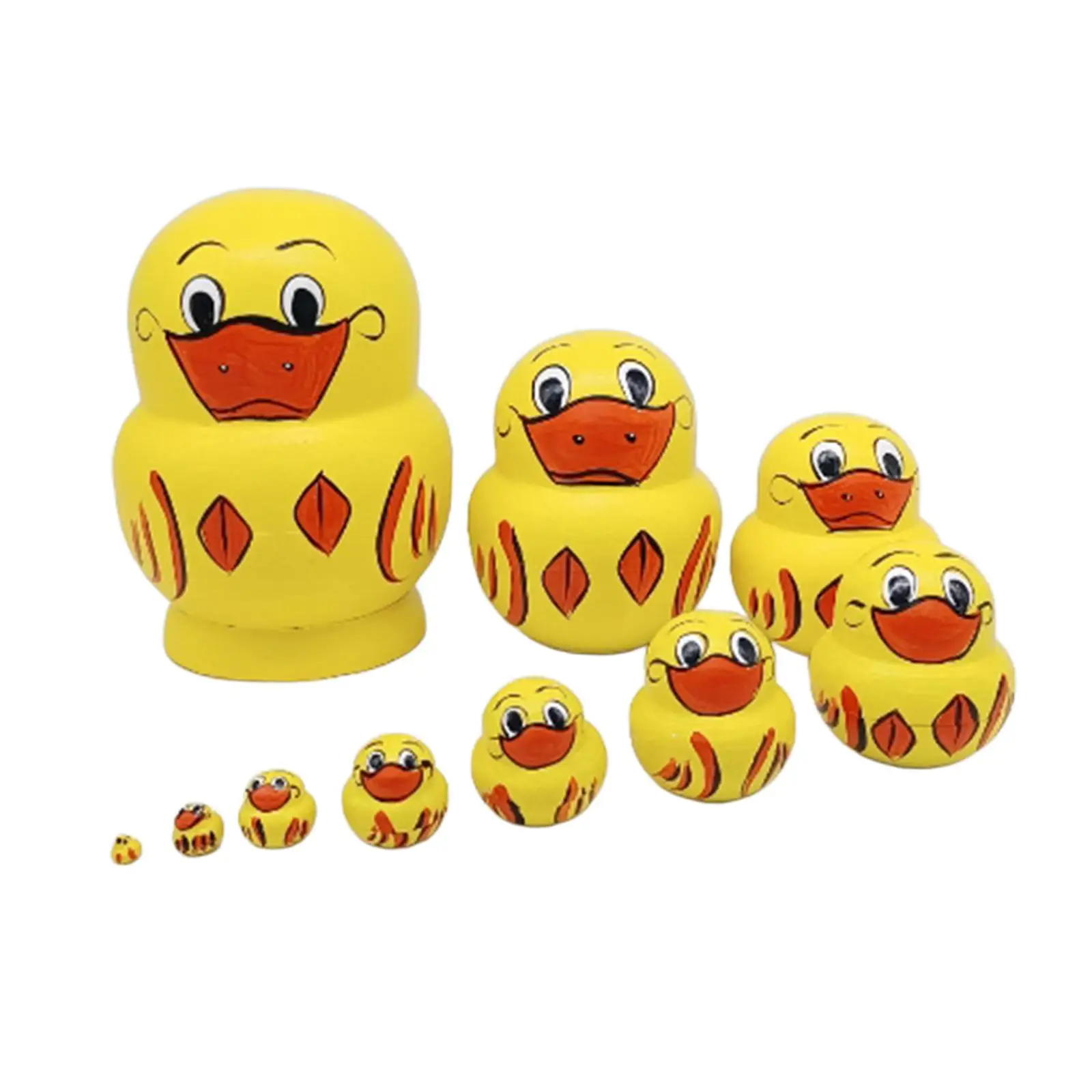 

Деревянные штабелируемые куклы, 10 шт., Матрешка для настольной полки, подарок для желаний