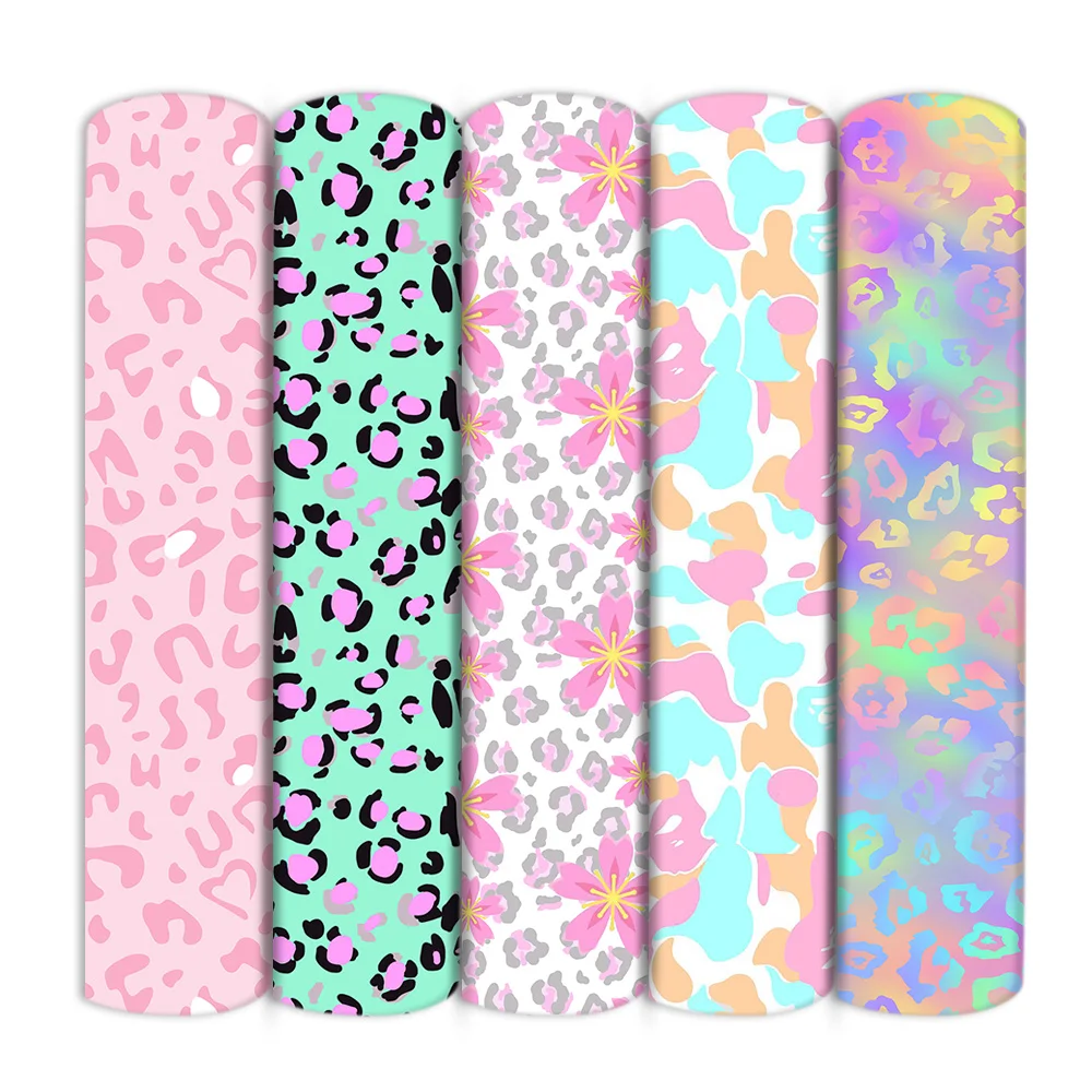 Ткань из полиэстера и хлопка с леопардовым принтом текстурой животных для шитья