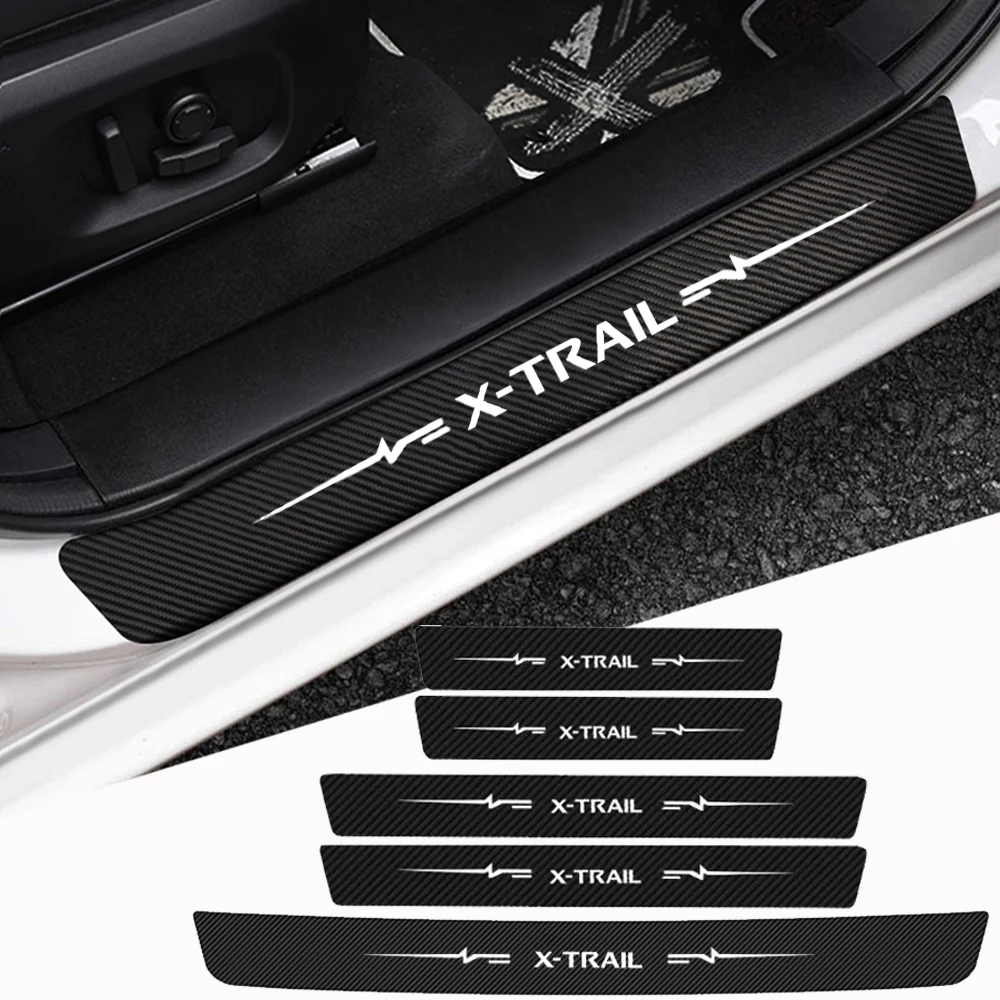 

5 шт., защитные наклейки на порог автомобиля для Nissan X-Trail