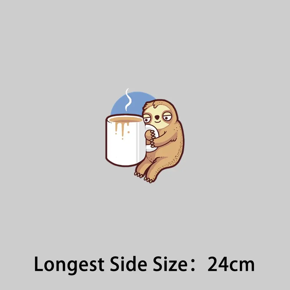 Kawaii Медленная Ленивая Теплопередающая Наклейка Пвх Самоклеящаяся Матовая