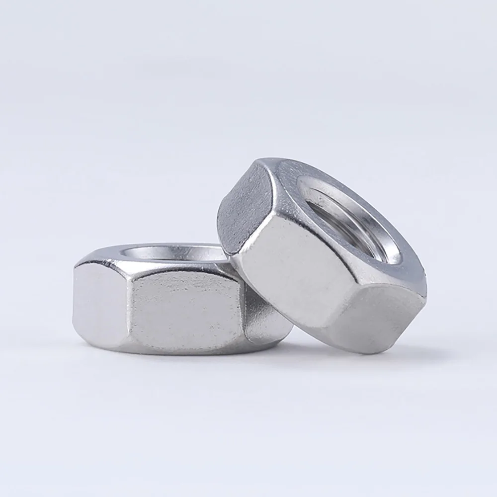 M1 M1.2 M1.4 M1.6 M2 M2.5 M3 M3.5 M4 M5 M6 M8 M10 M12 M14 M16 M18 M20 M22 M24...M64 304 Шестигранная гайка из