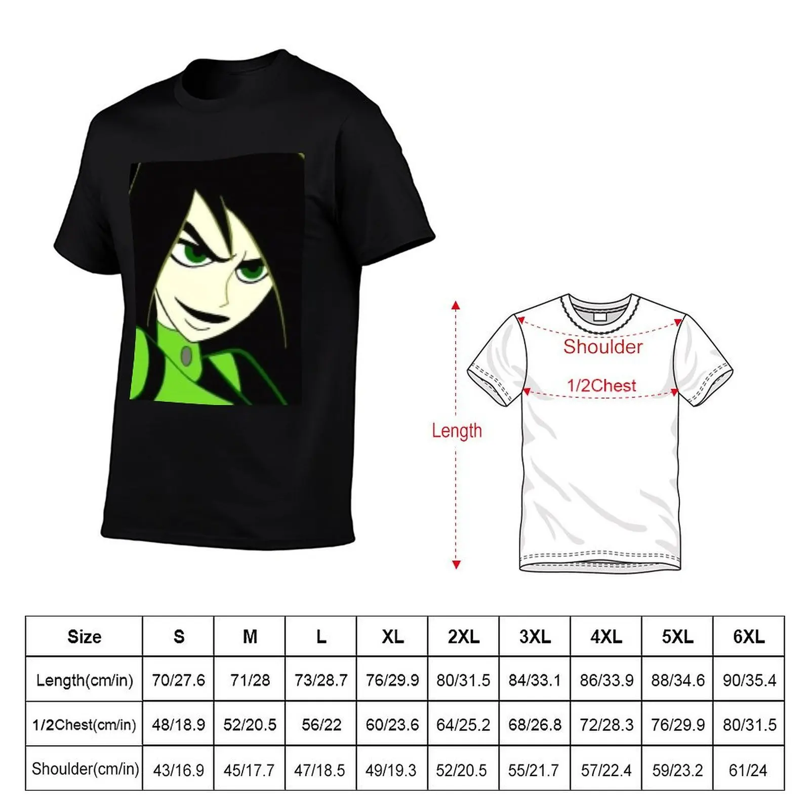 Фото Футболка Shego-Smirk, мужская футболка с рисунком, мужская футболка, хлопковая футболка высокого качества №2