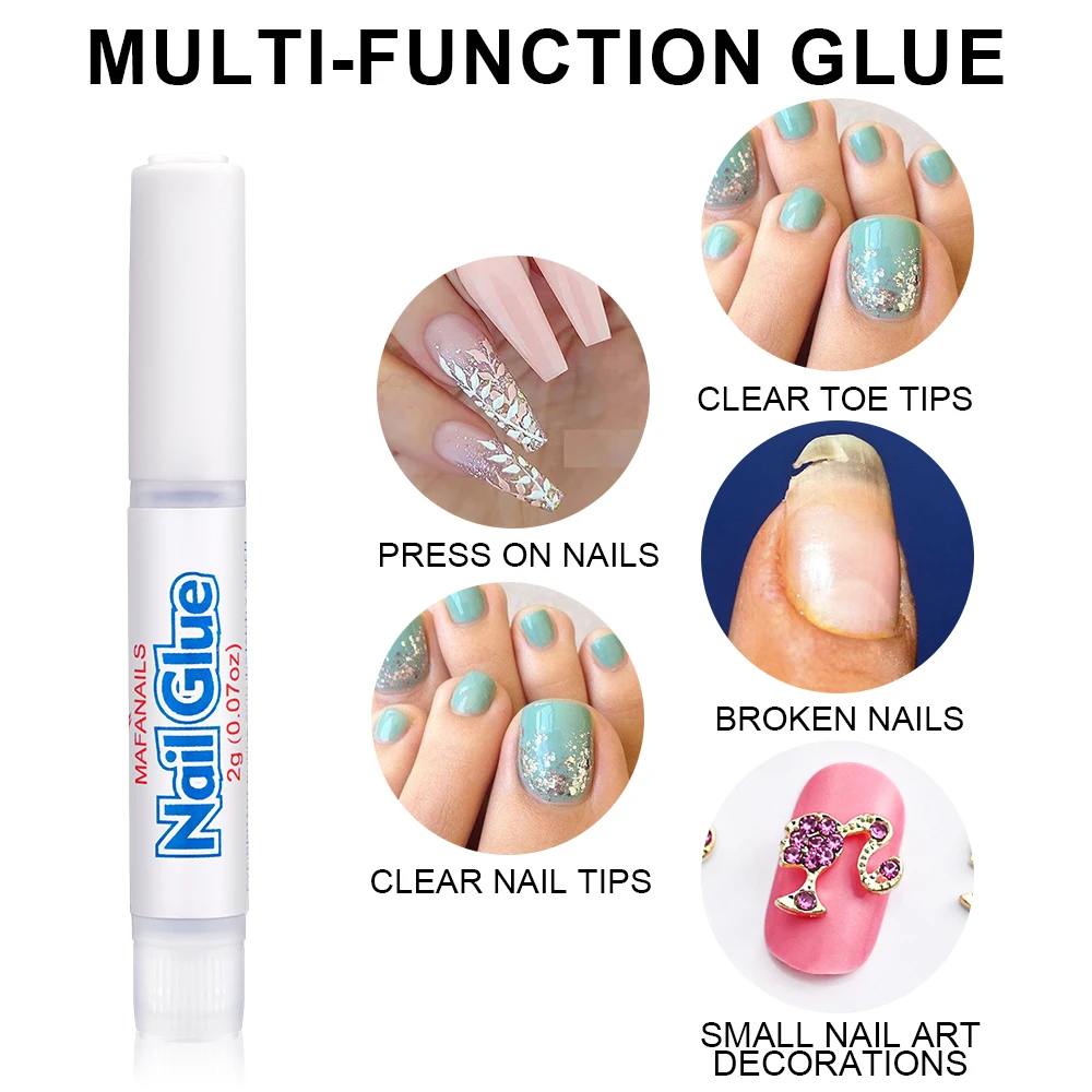 50/20/10 шт. быстросохнущий клей для акриловых ногтей