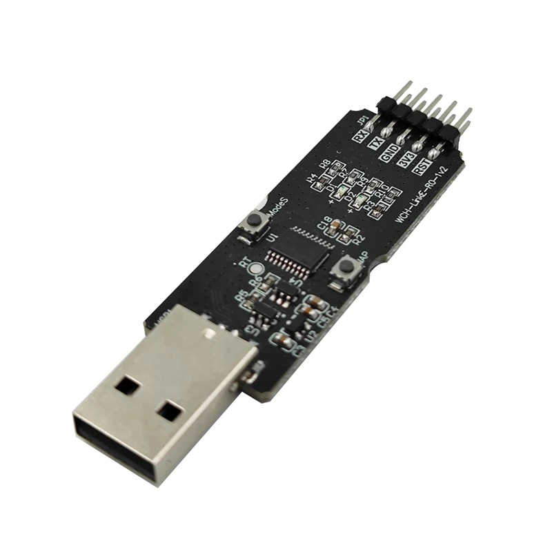 Фото Отладчик WCH LinkE CH32V003 для микроконтроллеров с архитектурой RISC-V, интерфейсом MCU/SWD, чипом ARM, 1 последовательный порт на USB-канал - DTB3 №2