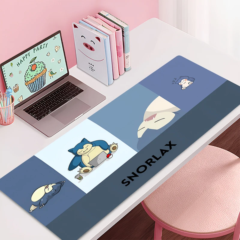 Фото Игровой коврик для мыши P-Pokemons P-Pikachus Аниме Коврик для мыши Офисный геймер Коврик для компьютерной мыши HD Печать Большой настольный коврик ПК Аниме Коврик для мыши №4