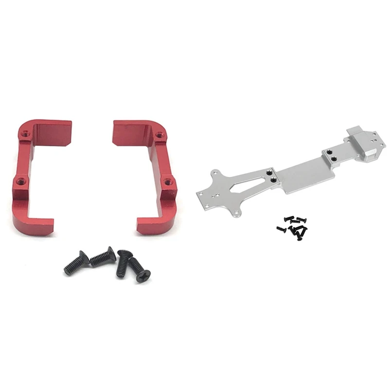 

2 Set RC Car Part: 1 Set RC Car Battery Baffle Mount Base & 1 Set 144001 Metal Second Floor Board 144001-1259