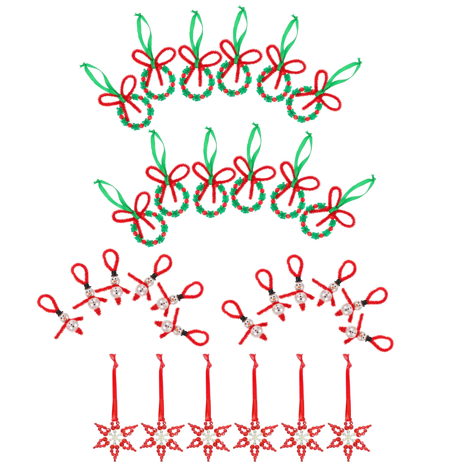 

1 Set of Christmas Pendant Set Christmas Tree Hanging Decoration DIY Xmas Tree Ornament Set