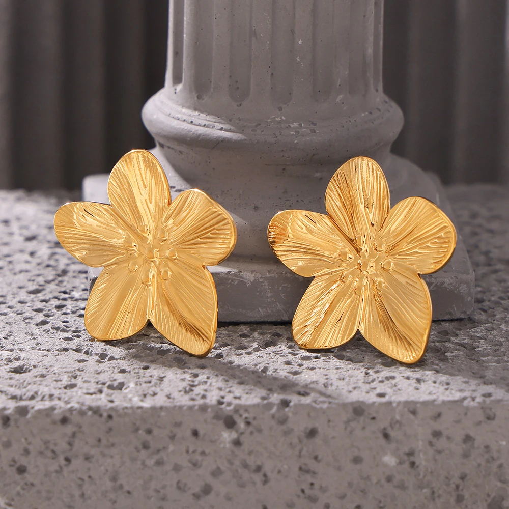 Liora модные серьги-гвоздики из нержавеющей стали 316L для женщин массивные серьги с