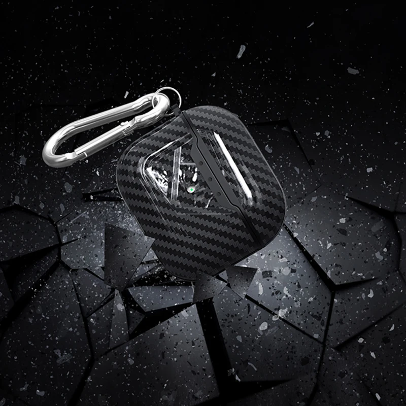 Фото Роскошный чехол для наушников из углеродного волокна для airpods Pro 2 3 1 шт. противоударный чехол для наушников с беспроводной зарядкой 20 шт. №3