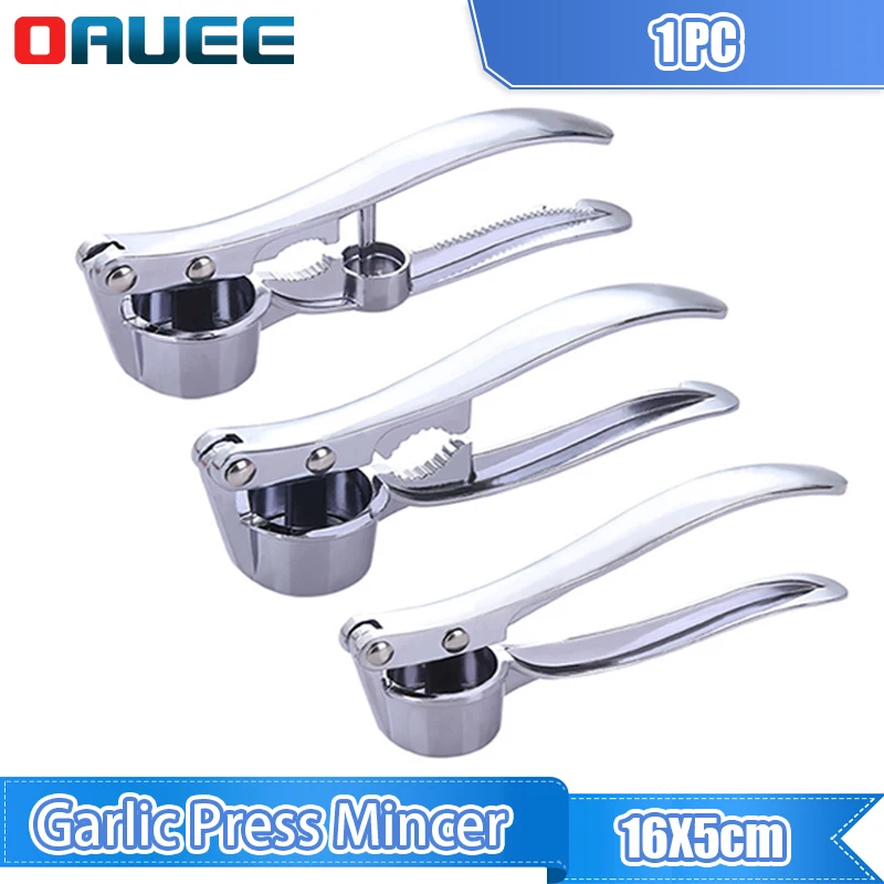 Garlic Press Mincer Stainless Steel Multifunction Crusher Kitchen Cooking Ginger Squeezer Masher Handheld Ginger Mincer Tools