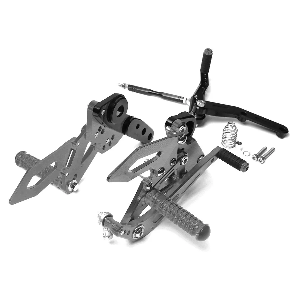 

Motorcycle pedal assembly CNC aluminum alloy raised rear-moving pedal bracket For Yamaha MT-09 FZ-09 2014 2015 2016 2017 2018
