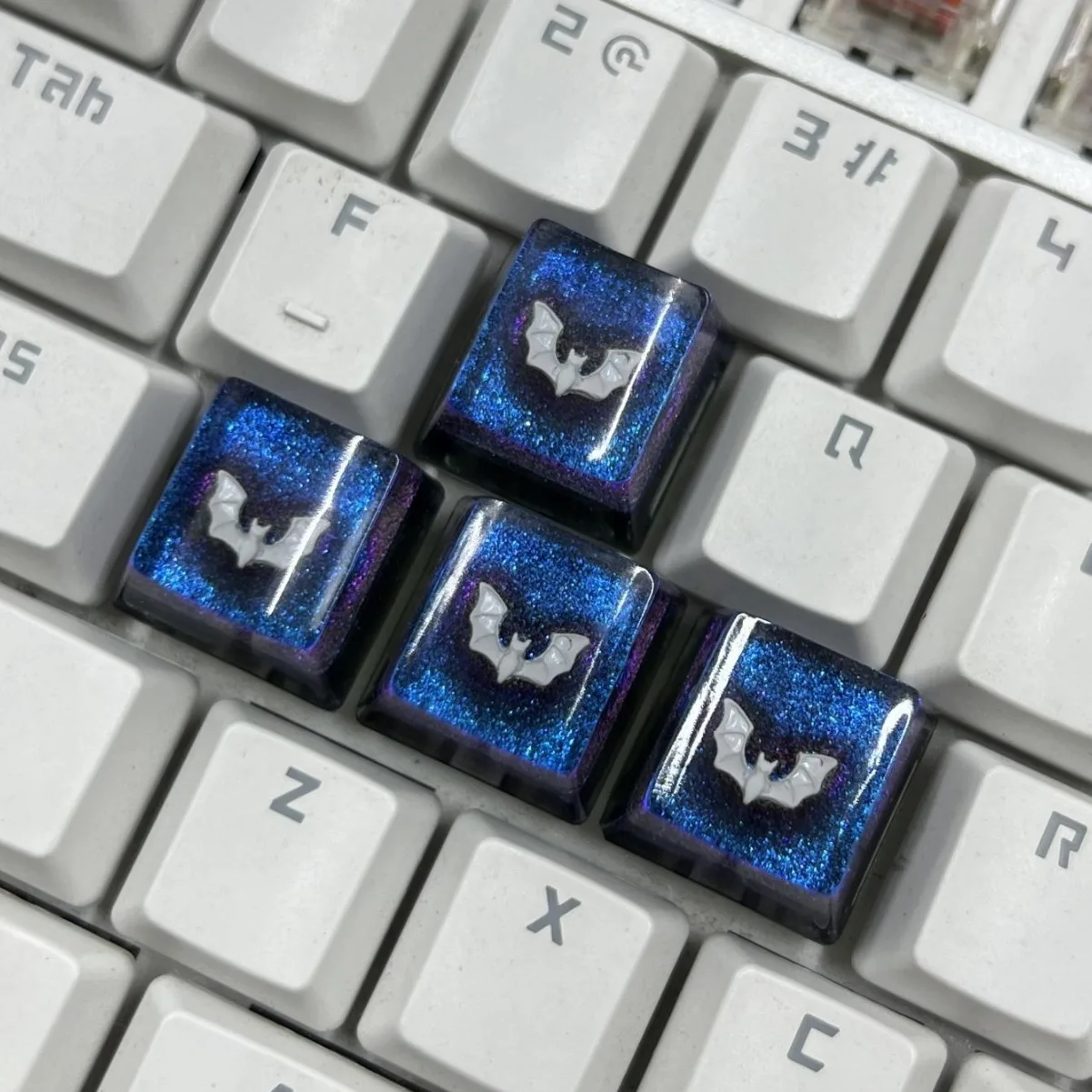 Прозрачный колпачок для механической клавиатуры 4 шт.