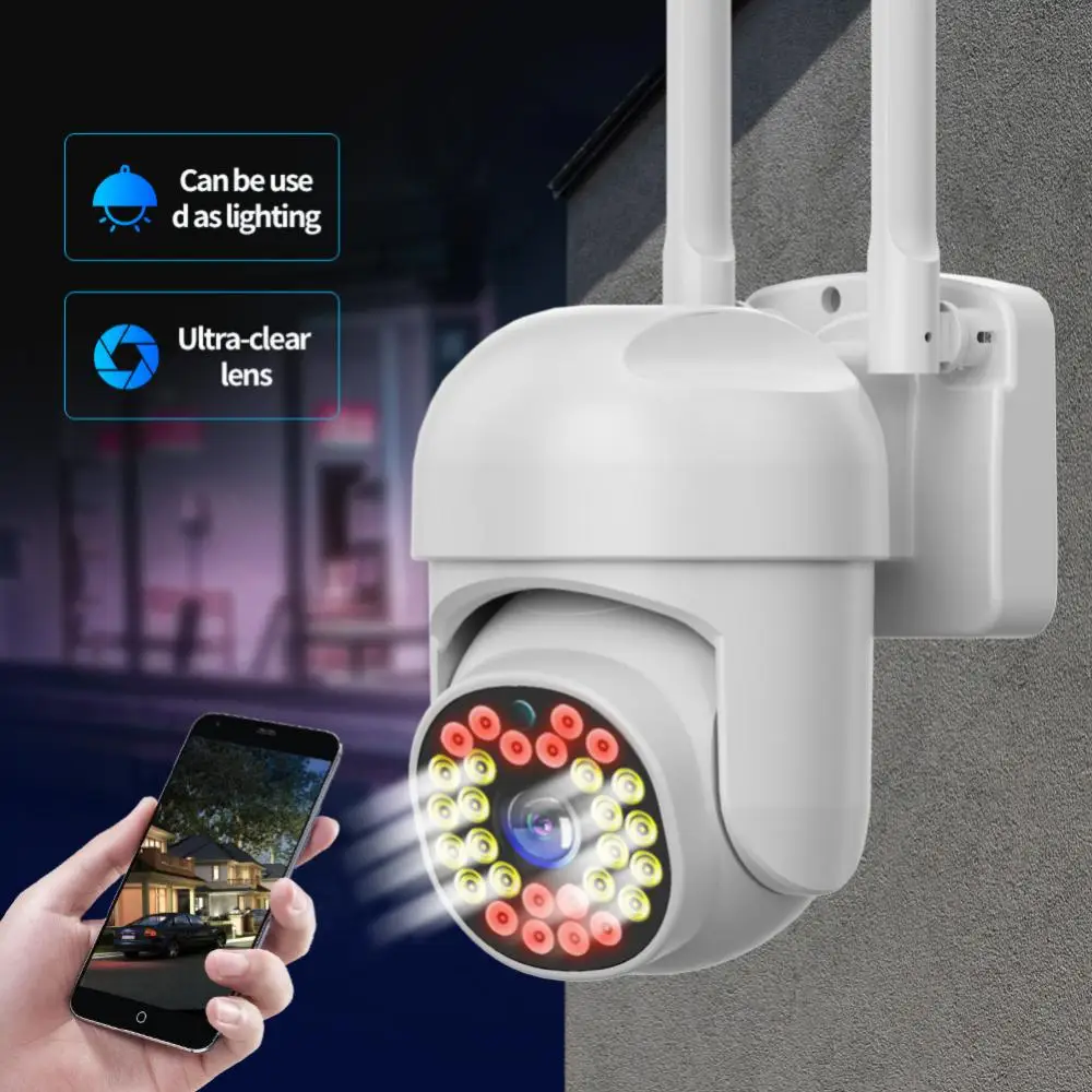 

IP-камера наружная беспроводная с функцией ночного видения, 2 Мп, Wi-Fi