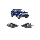 Полный комплект противотуманных фар 2015-2020 с лампой для Airtrek, противотуманные фары для Outlander с хромированной крышкой, кнопки переключения проводов, бесплатные лампы