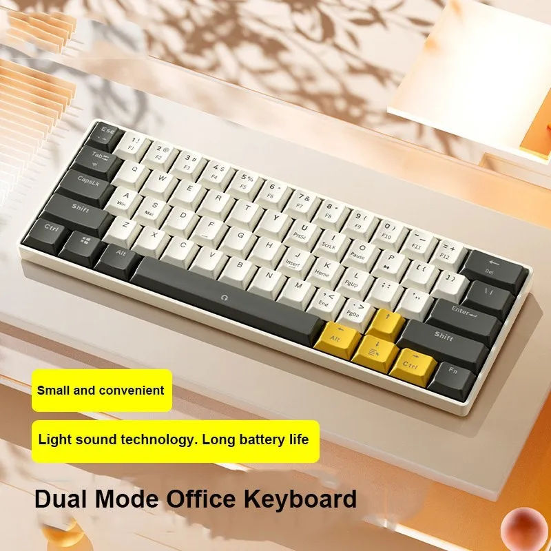 

For Xiaomi 2.4G bezprzewodowa klawiatura Bluetooth Combo Slient klawiatura do gier 61 klucz do/Macbook Pro Laptop Tablet IPad PC