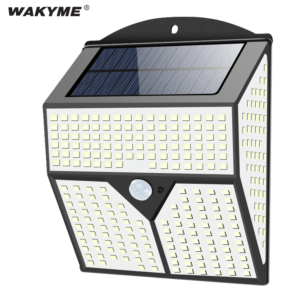 

СВЕТОДИОДНЫЙ Уличный настенный светильник WAKYME, водонепроницаемый лампа на солнечной батарее для дорожек во дворе, садовых украшений, свети...