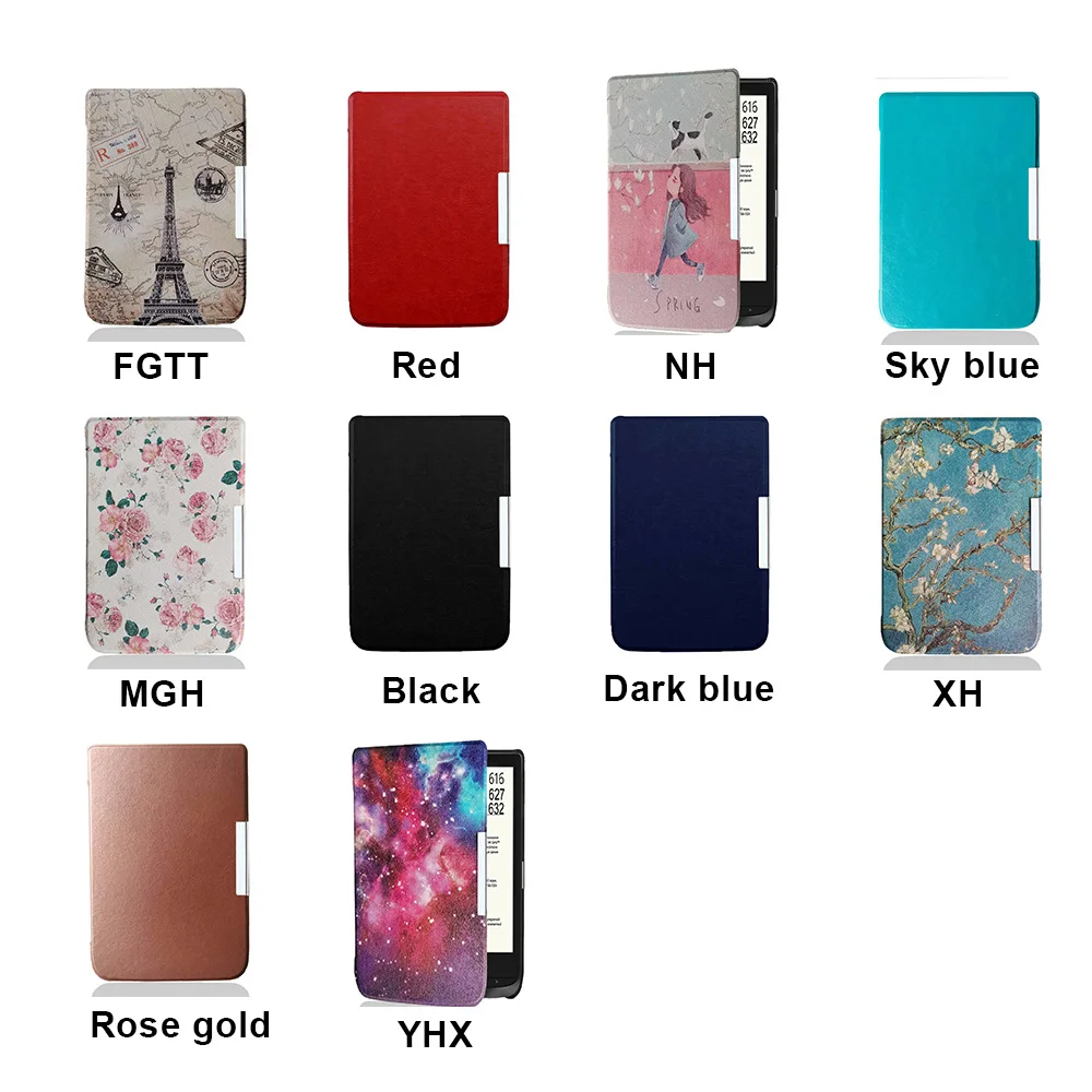Фото Чехол для 6-дюймовых планшетов Pocketbook Touch Lux 4/5/HD 3, Pocketbook Basic Lux 2/Color (модели: PB616/627/628/632/633), тонкие защитные чехлы ﻿ №5