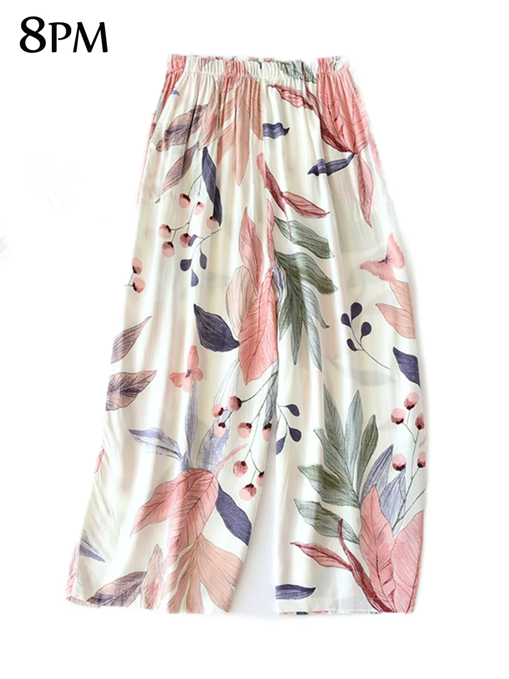 

Women Floral Bohemia Beach Shorts Summer Cotton Gauze Pants Japanese Style Simple Elastic Waist Casual Home Pants Pyjama ouc181