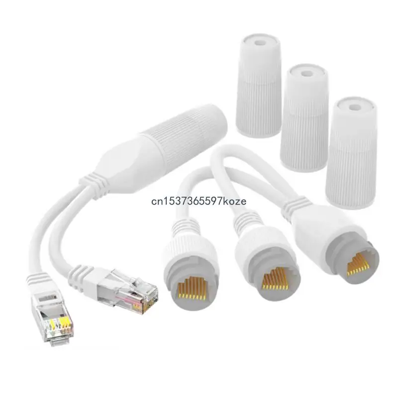 

High-stability Waterproof Cable Splitter PoE Splitter 1 to 2 Adapter