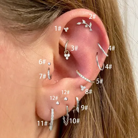 Серьги-обручи из нержавеющей стали Semkeiyee