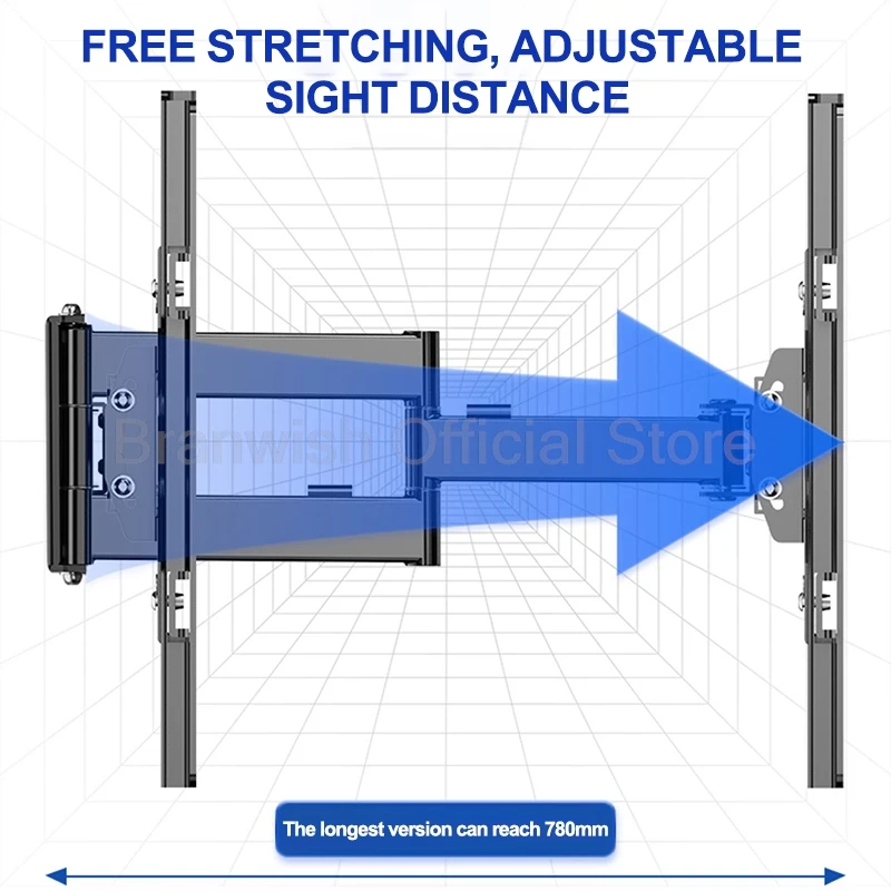32-75-дюймовый кронштейн для подставки ТВ-монитора Max VESA 700x400 мм настенное крепление