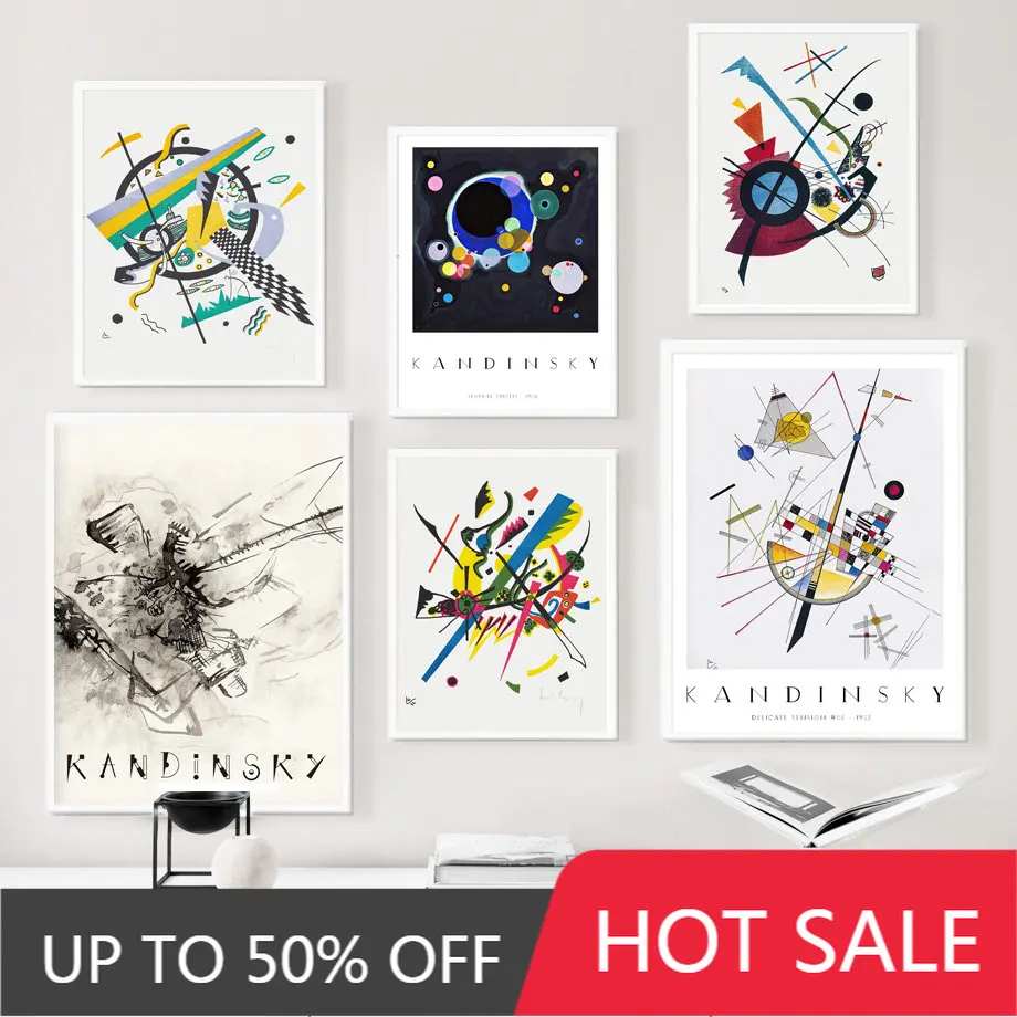 

Wassily Kandinsky Abstract Curve Bauhaus Wall Art Canvas Painting Nordic Posters And Prints Wall Pictures For Living Room Decor