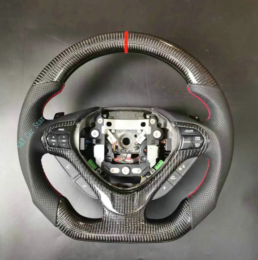 

100% настоящее углеродное волокно автомобильное рулевое колесо для Honda Acura TSX Honda SIPRI 2009-2014
