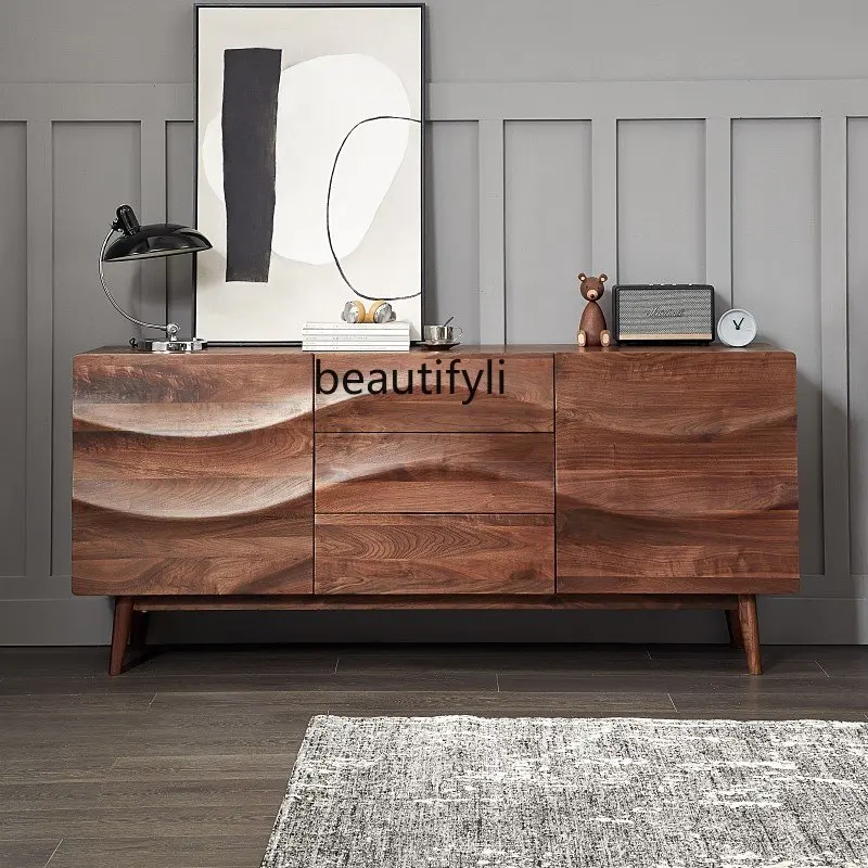 

ZqNorth America, деревянные ящики с ящиками из черного ореха, буфет для хранения, шкаф для спальни, входной шкаф, деревянная мебель